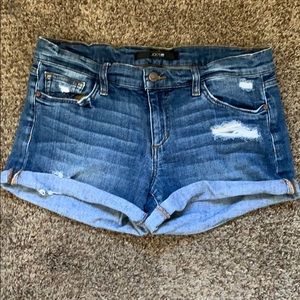 Joe’s denim distressed jean shorts